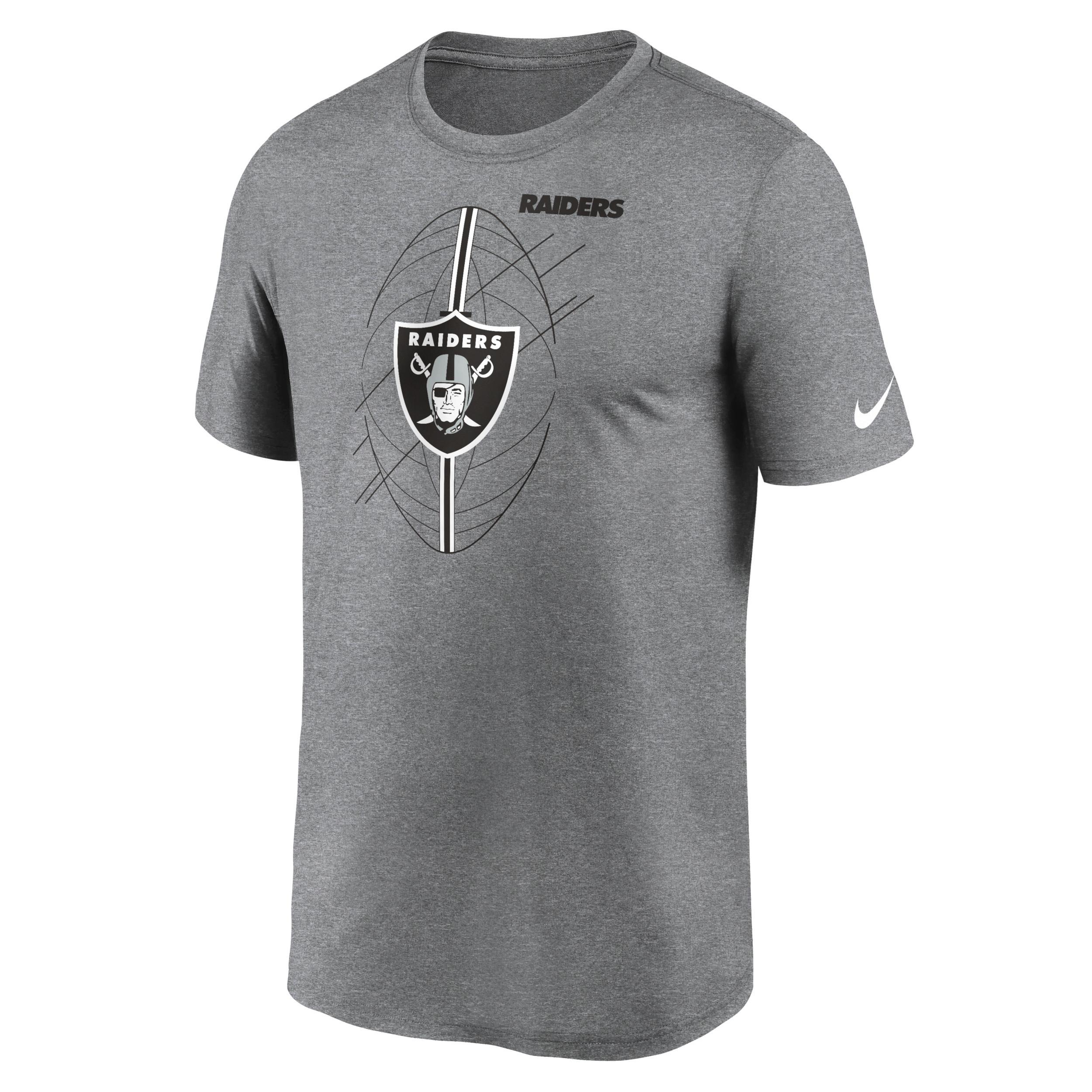 Men's Nike  Heather Charcoal Las Vegas Raiders Legend Icon Performance T-Shirt, Size: Medium, Lvr Charco Product Image