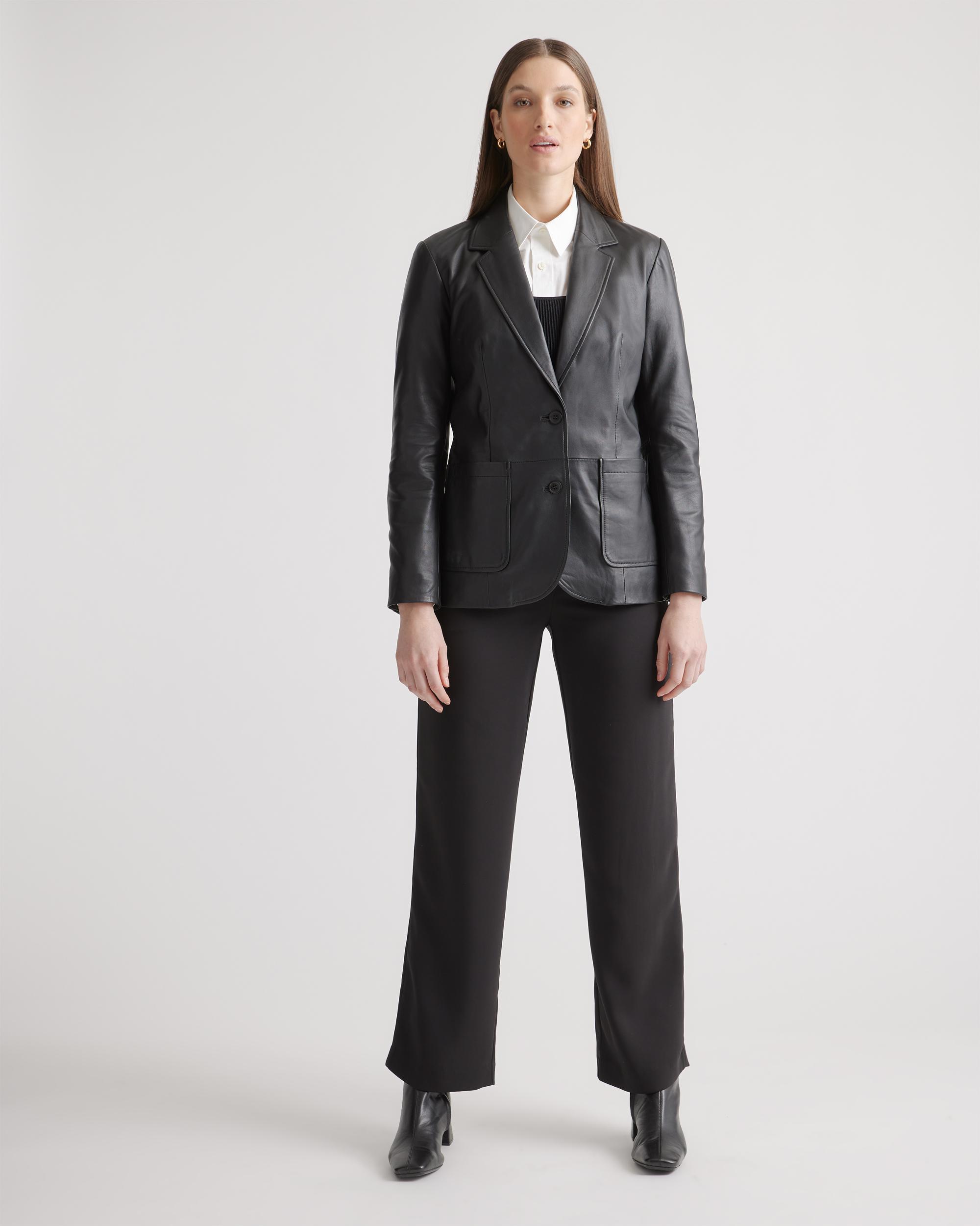 Quince | Women's Blazer Size XS, Leather Product Image