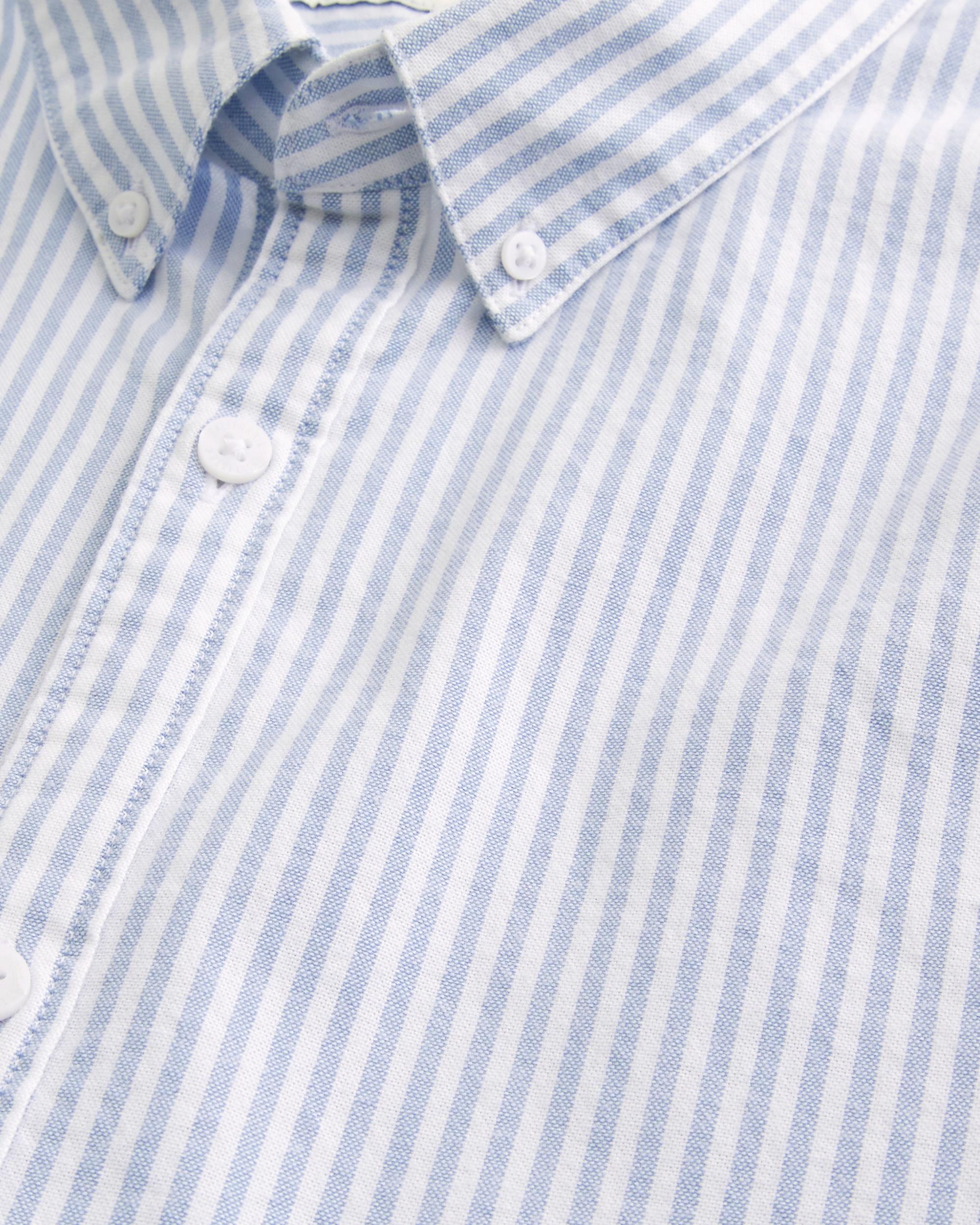 Long-Sleeve Baggy Oxford Shirt Product Image