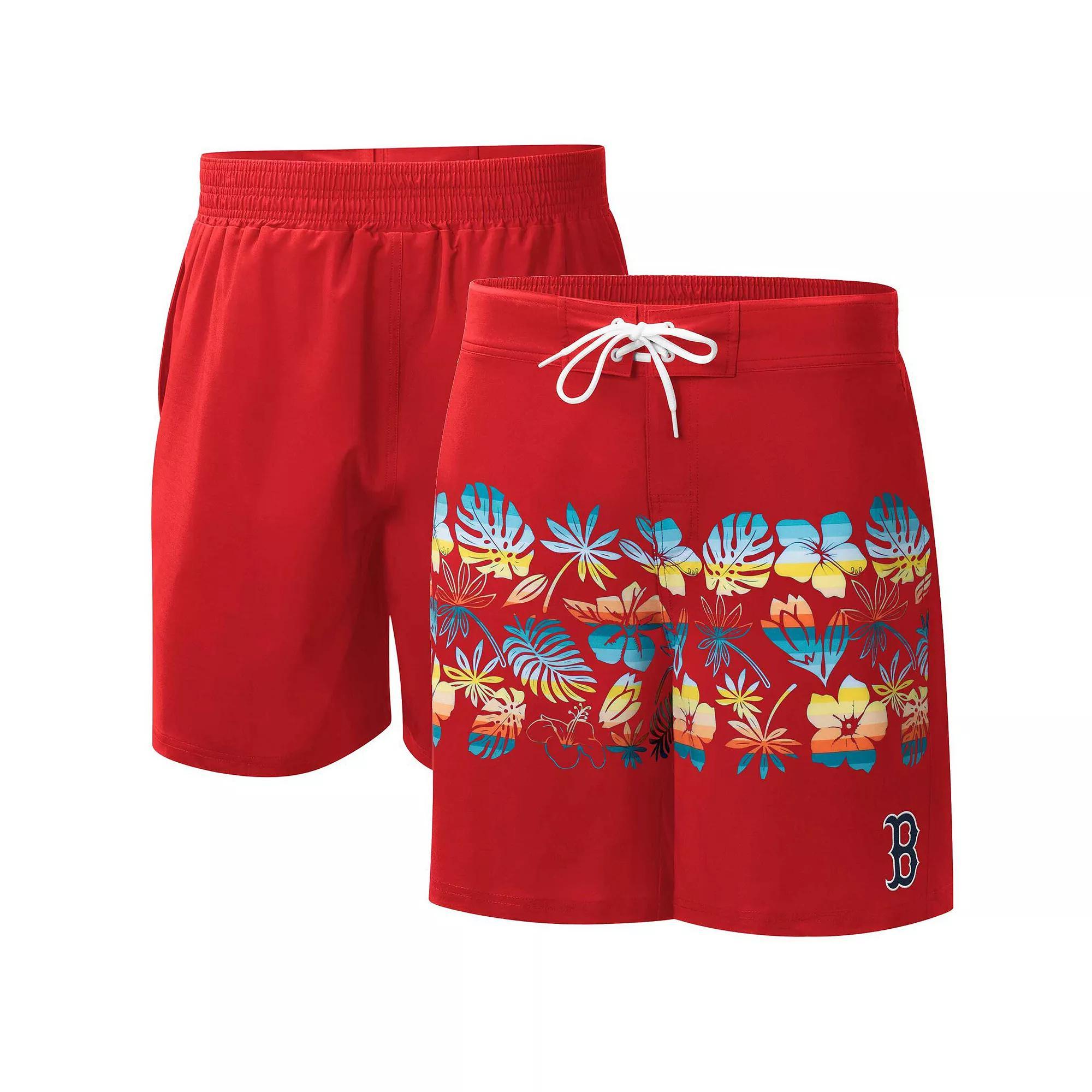 Men's G-III Sports by Carl Banks Red Boston Red Sox Breeze Volley Swim Shorts, Size: 2XL Product Image