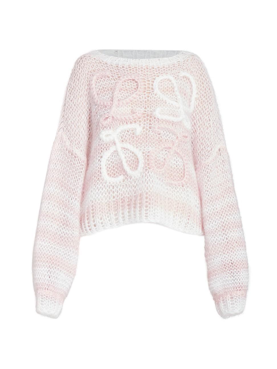 Womens Boxy Striped Anagram Sweater Product Image
