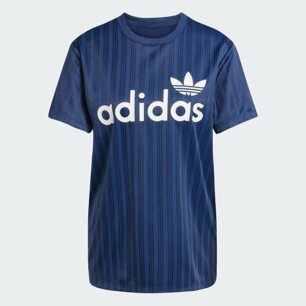 adidas Linear Graphic Boyfriend Tee Off White 2XS Womens Product Image