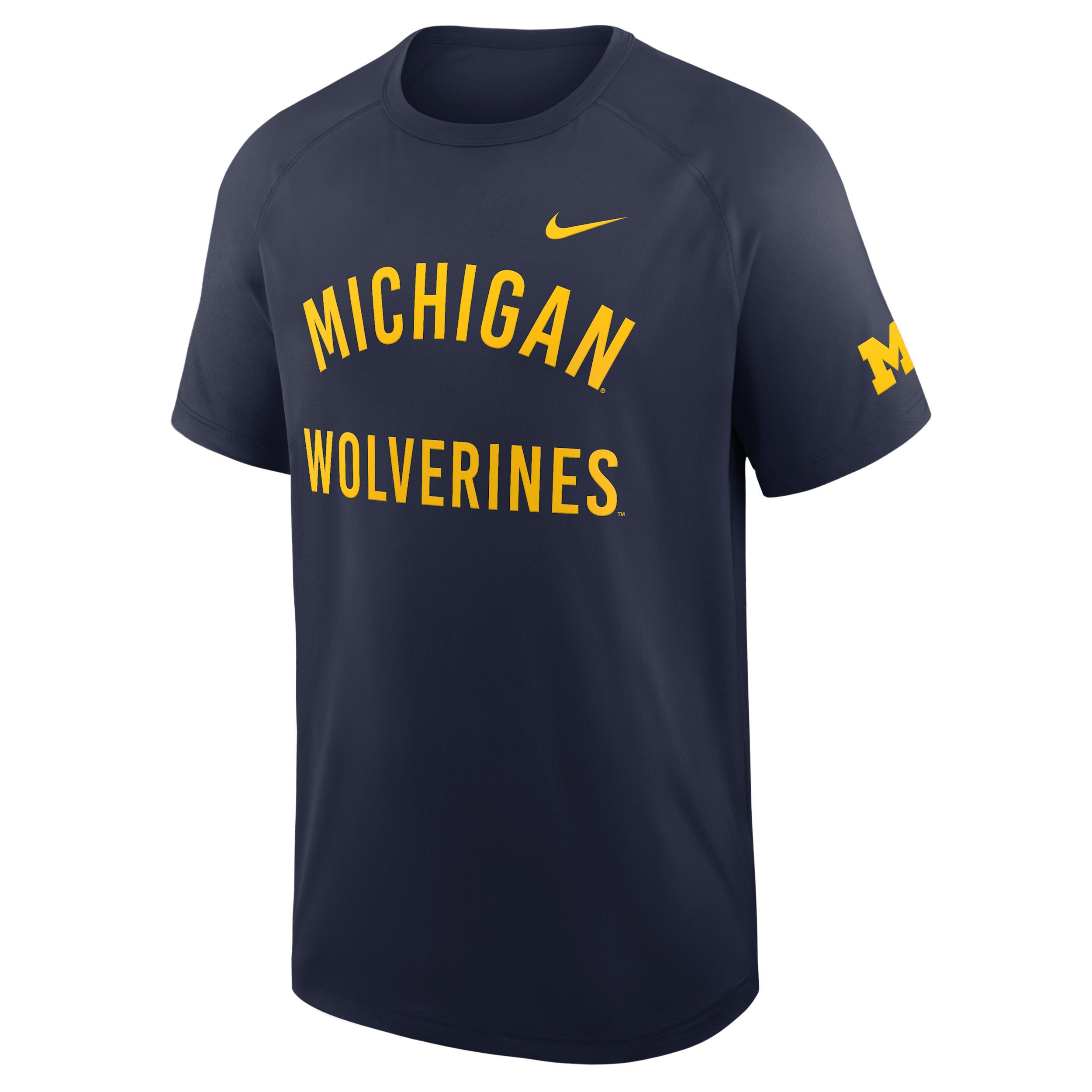 Michigan Premium Performance Nike Men's Dri-FIT College T-Shirt Product Image
