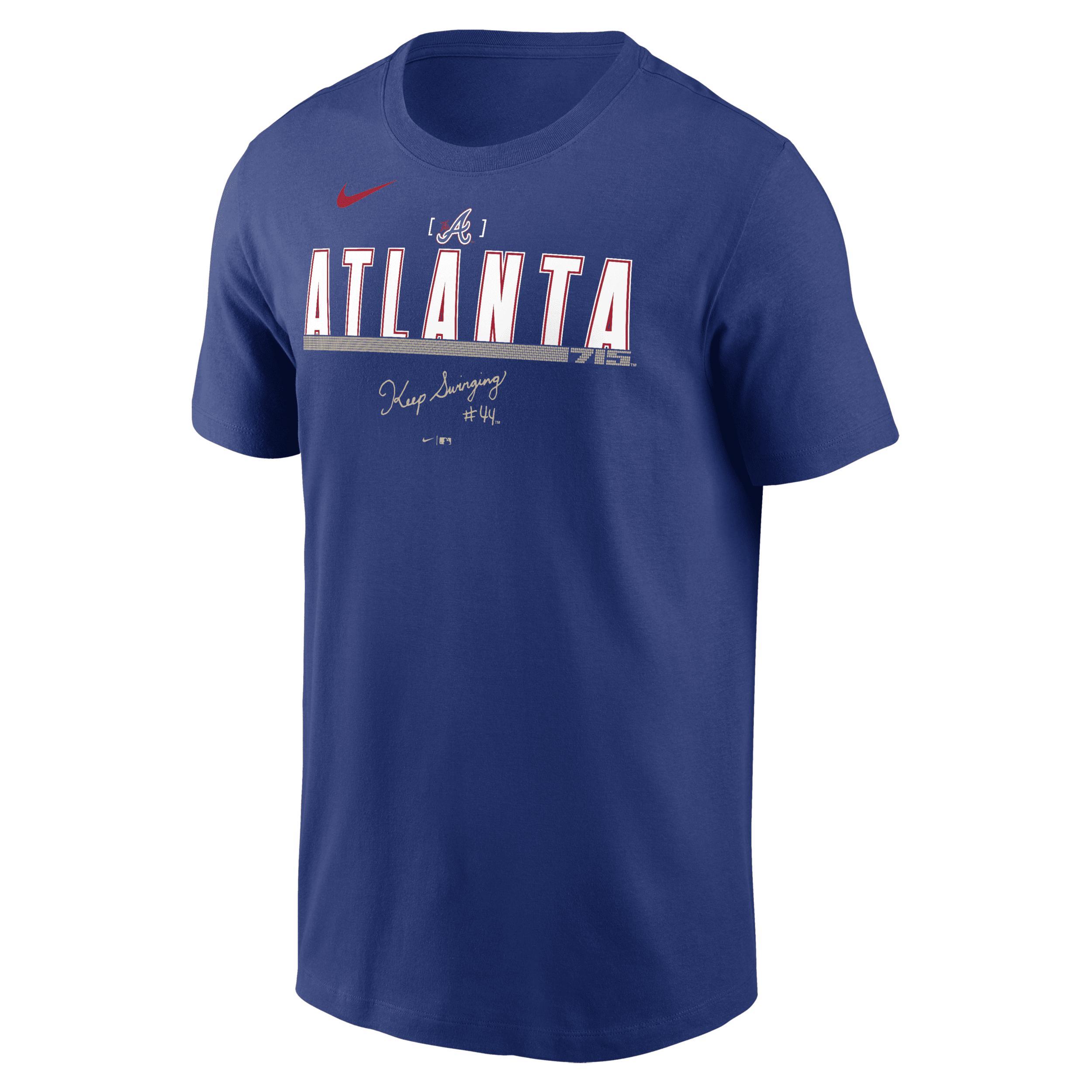 Nike Mens Royal Atlanta Braves City Connect T-Shirt Product Image