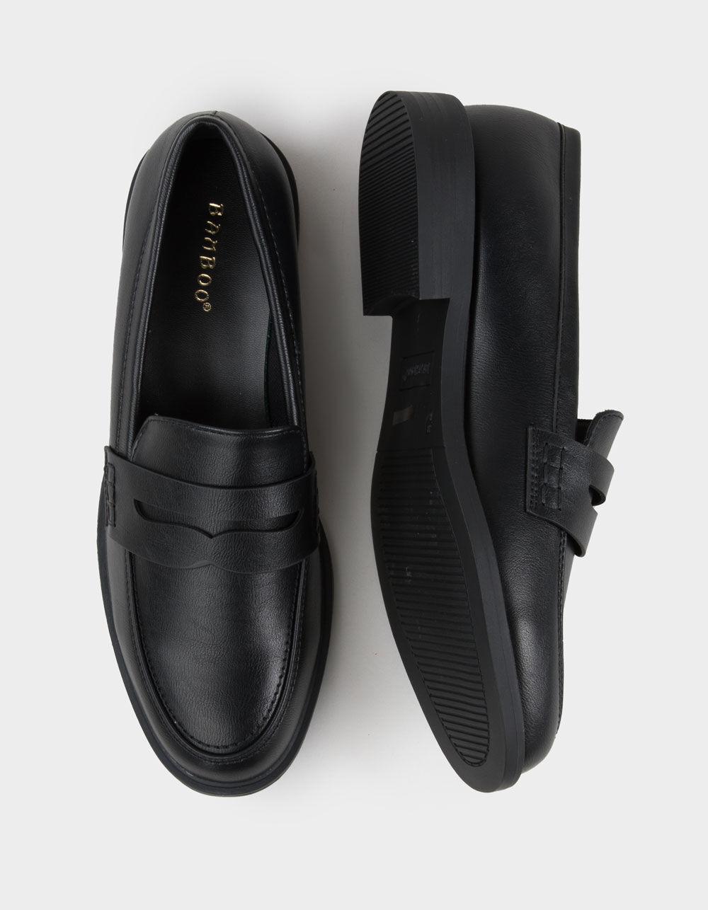 BAMBOO Toro Womens Loafers - BLACK Product Image