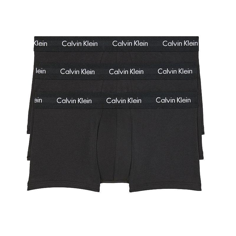 Calvin Klein Cotton Stretch Moisture Wicking Low Rise Trunks, Pack of 3 Product Image