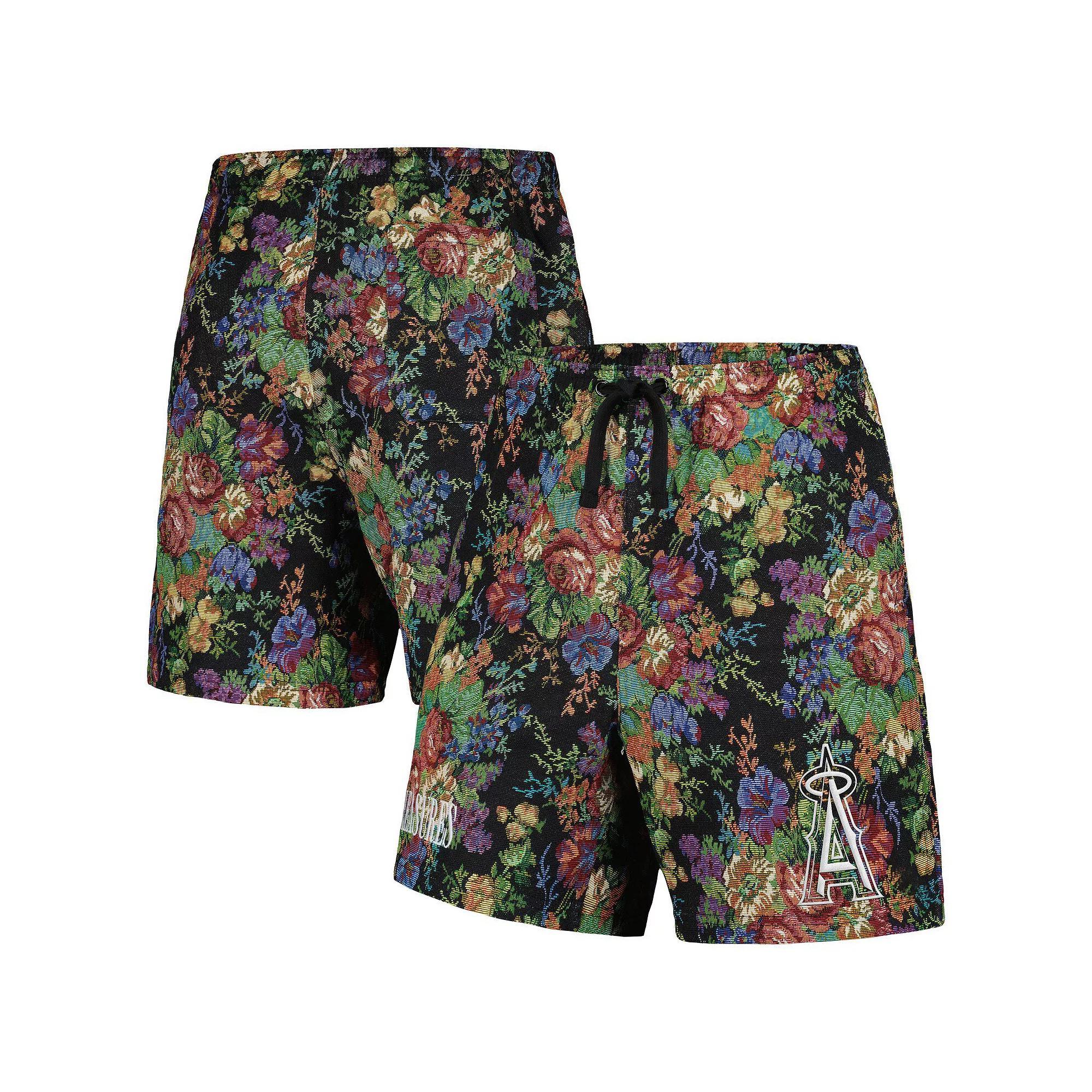 Men's PLEASURES  Black Boston Red Sox Floral Shorts, Size: 2XL Product Image