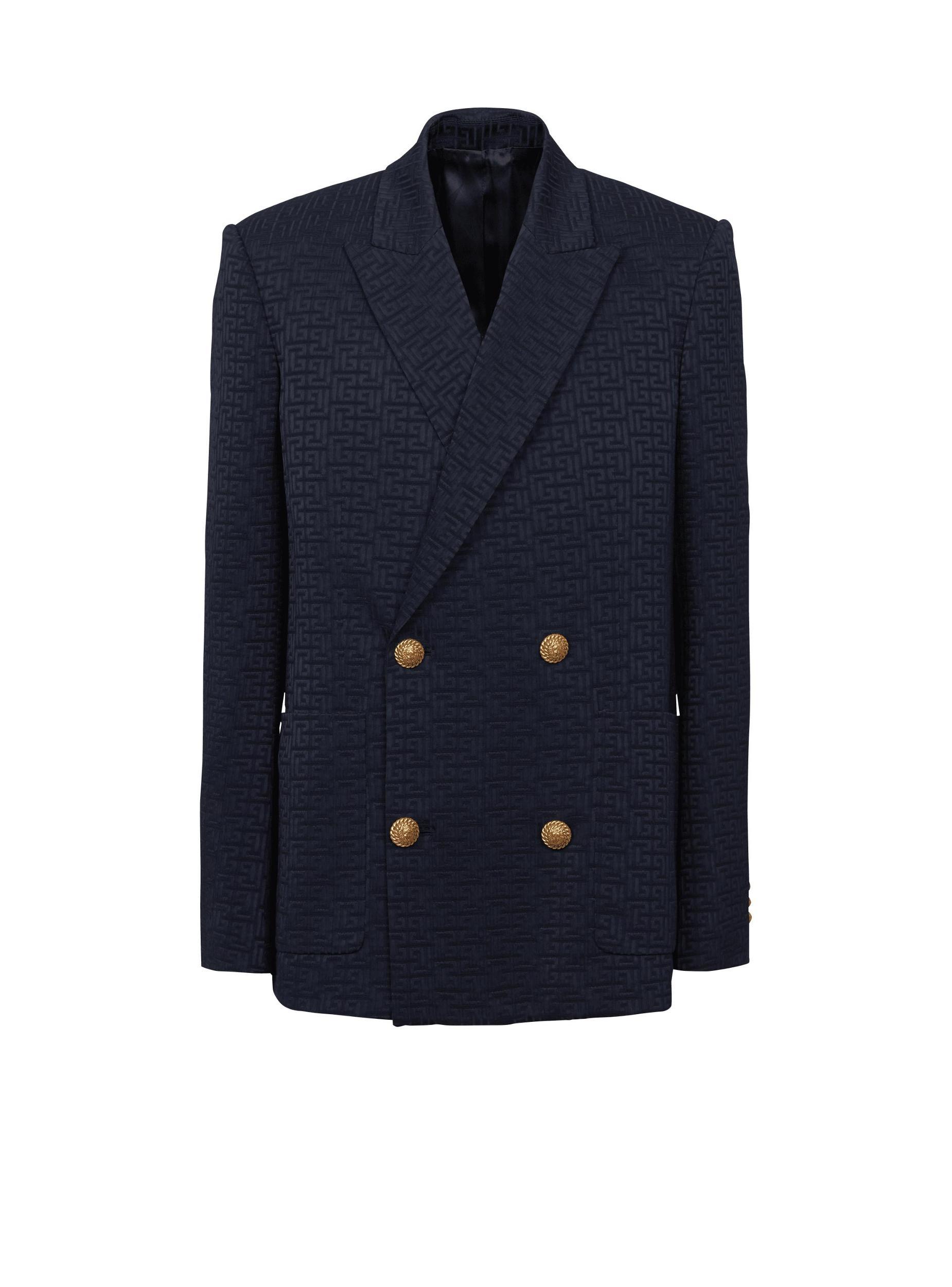PB Labyrinth satin jacquard blazer Product Image