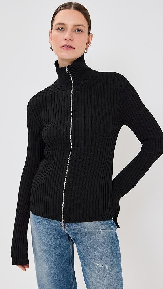 Acne Studios Koton Zip Up Cardigan | Shopbop Product Image