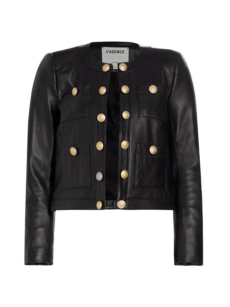 LAGENCE Jayde Collarless Jacket Product Image