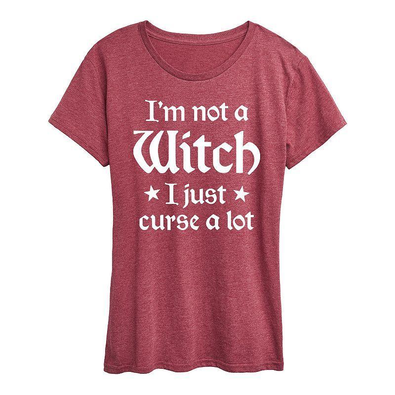 Womens Im Not A Witch Halloween Tee, Girls Product Image