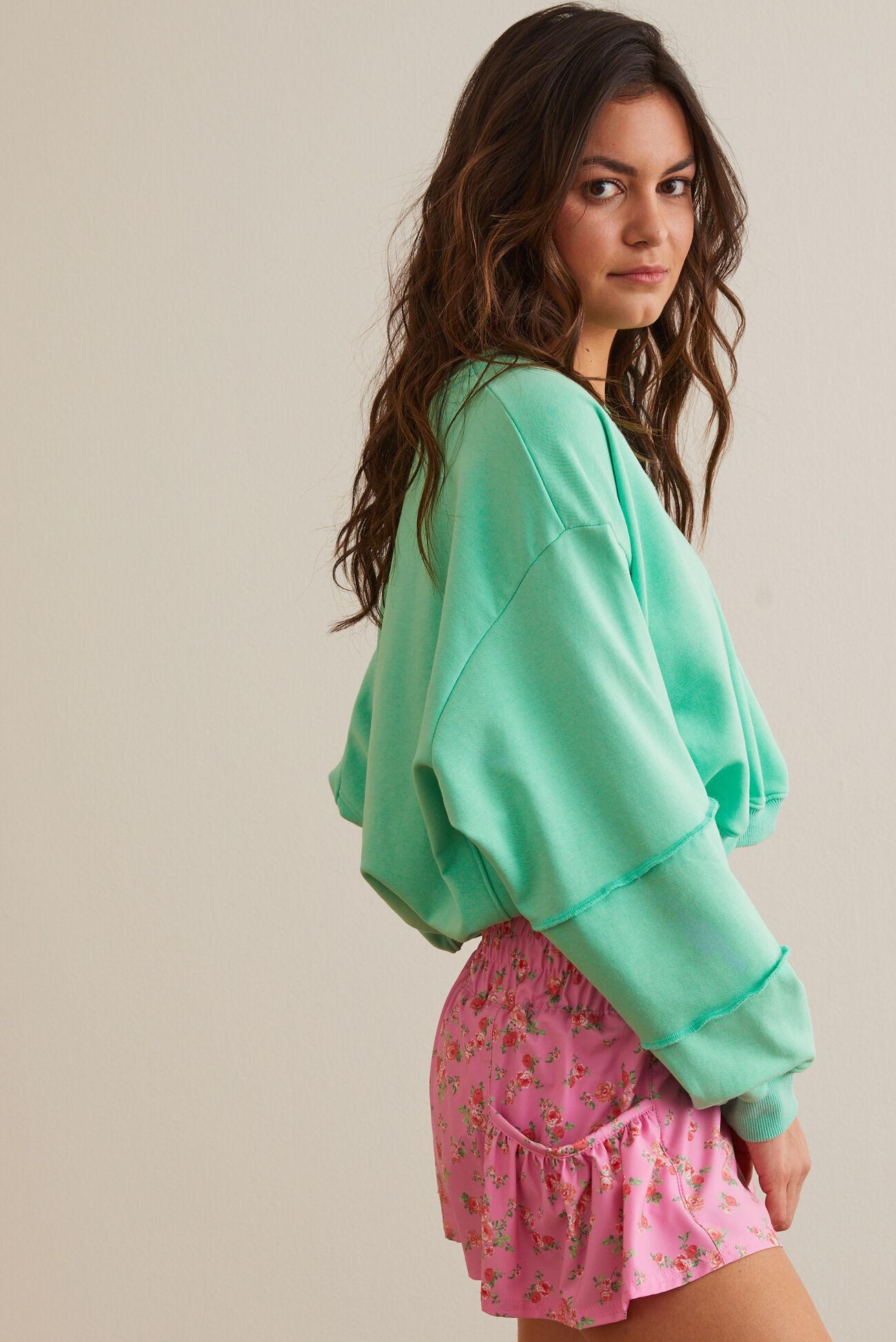 Kick Back Long Sleeve Crop Product Image