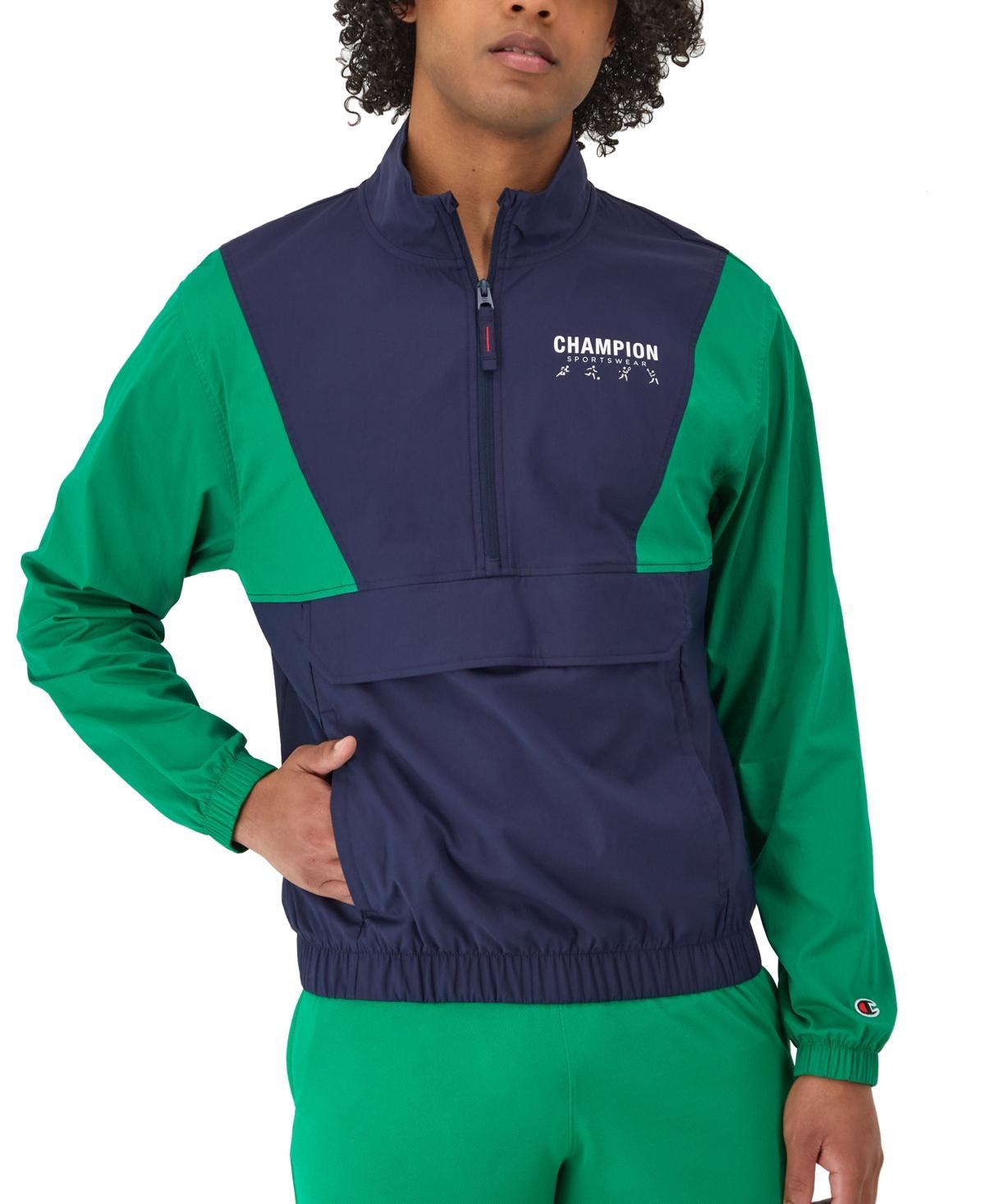 Mens Champion Woven Quarter-Zip Jacket Black L Product Image