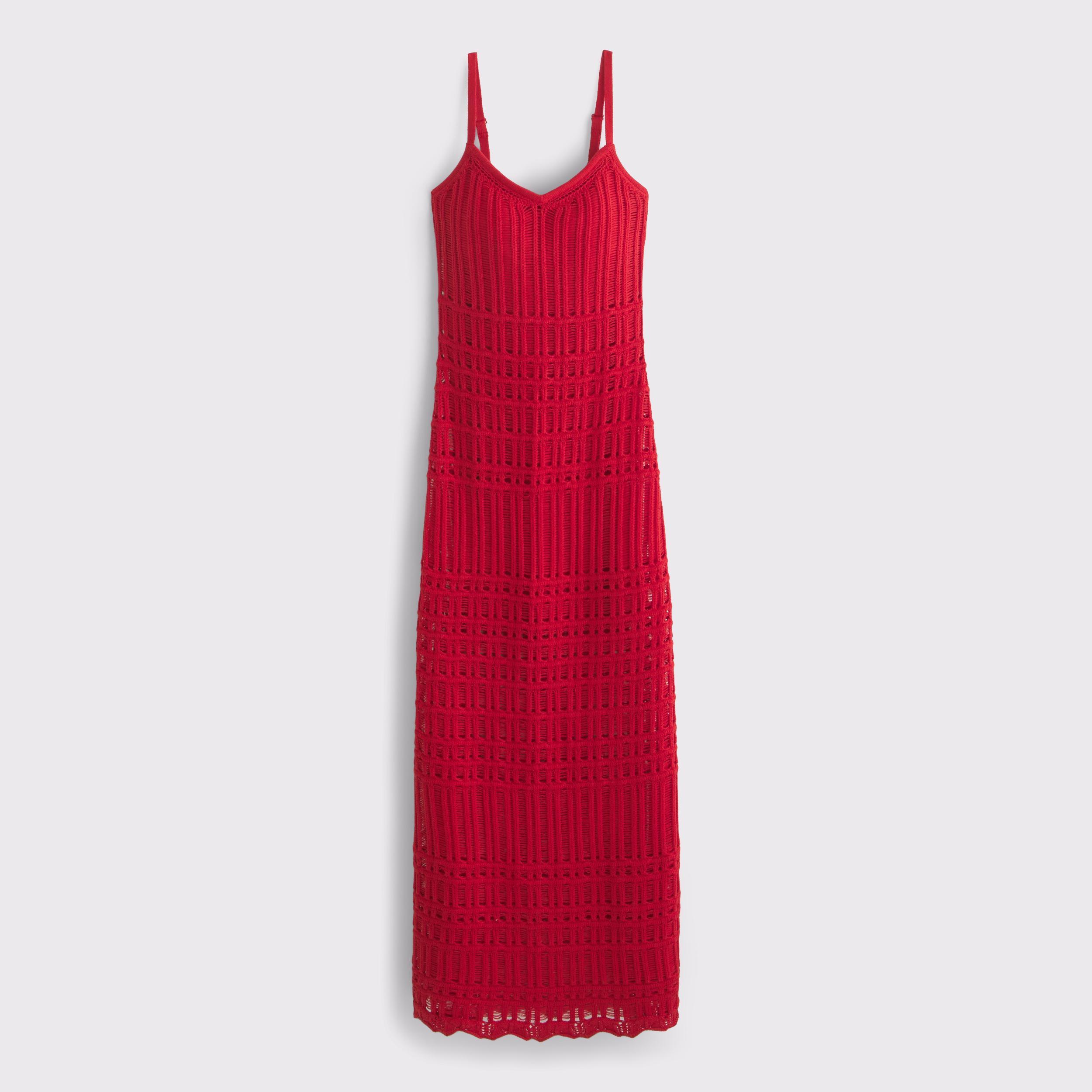 Crochet-Style Maxi Dress Product Image