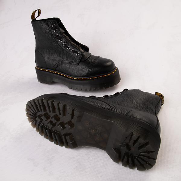 Dr Martens Sinclair flatform zip tumbled leather boots Product Image