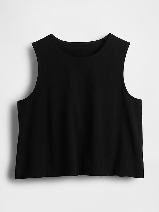 Heavyweight Organic Cotton Cropped Shell Tank Top Product Image
