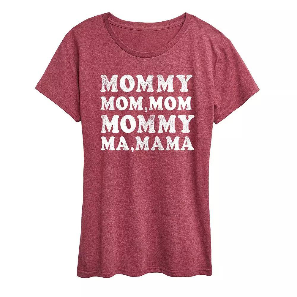 Womens Mom Repeat Graphic Tee Product Image