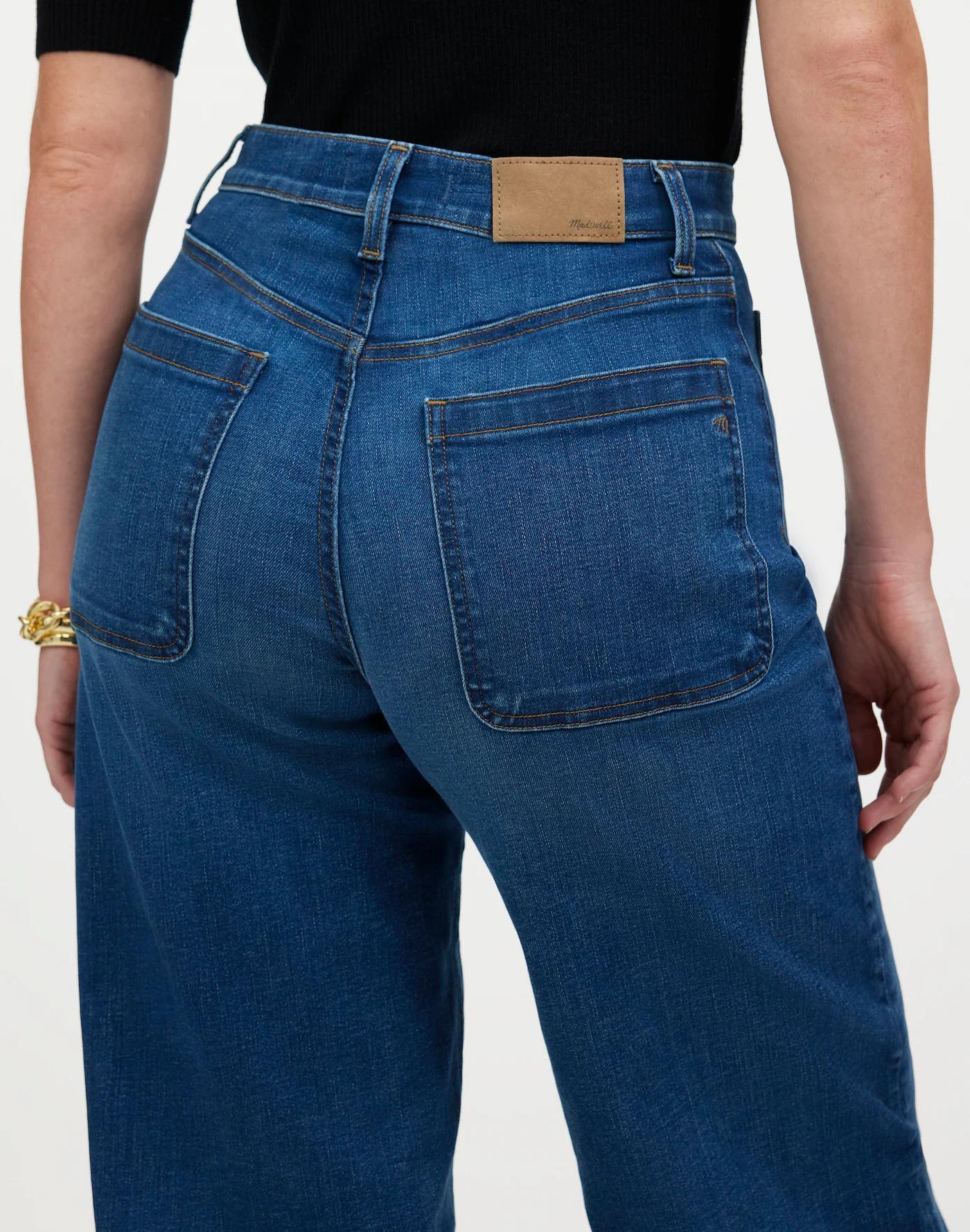 The Petite Curvy Emmett Wide-Leg Jean: Patch Pocket Edition Product Image