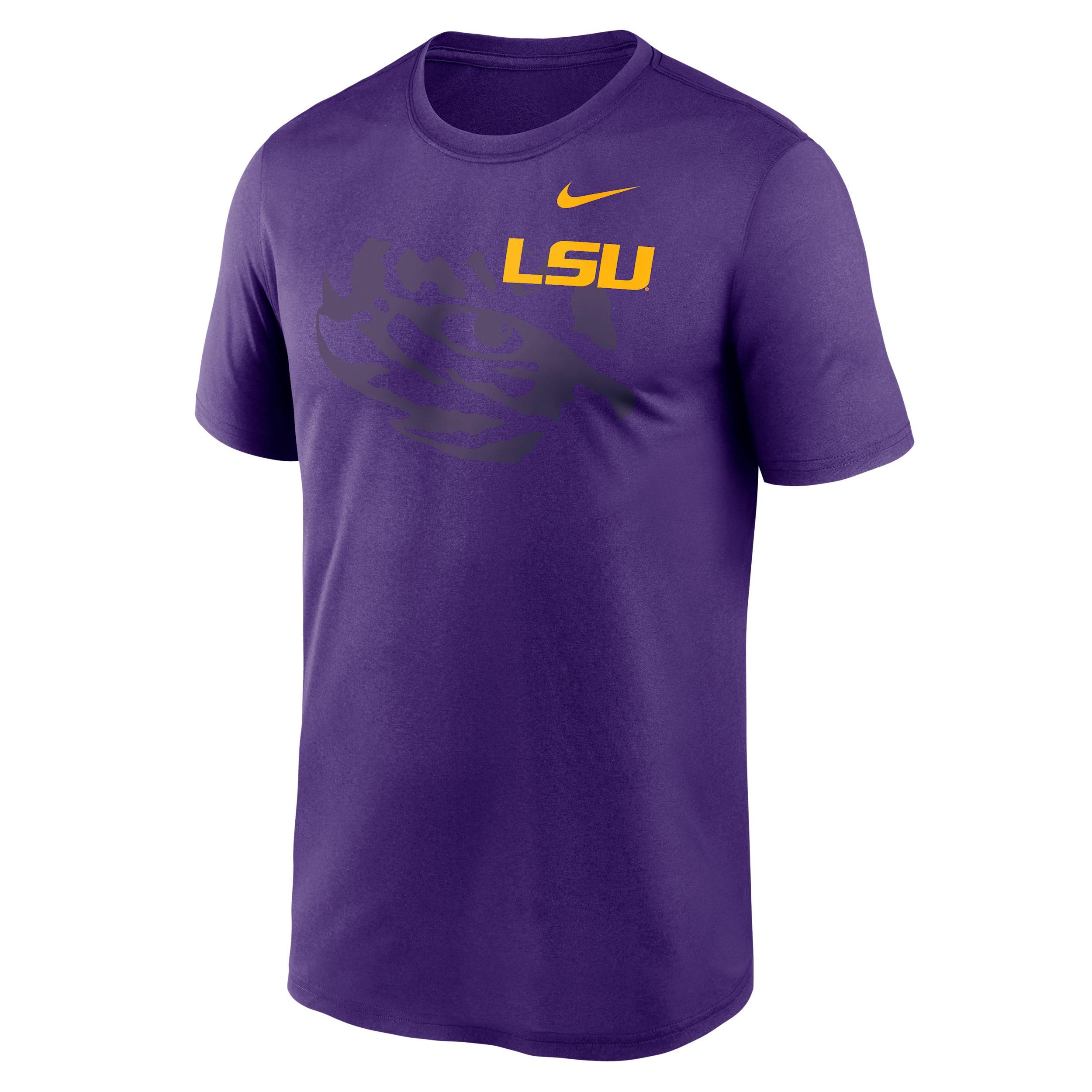LSU Campus Legend Shadow Logo Nike Men's Dri-FIT College T-Shirt Product Image