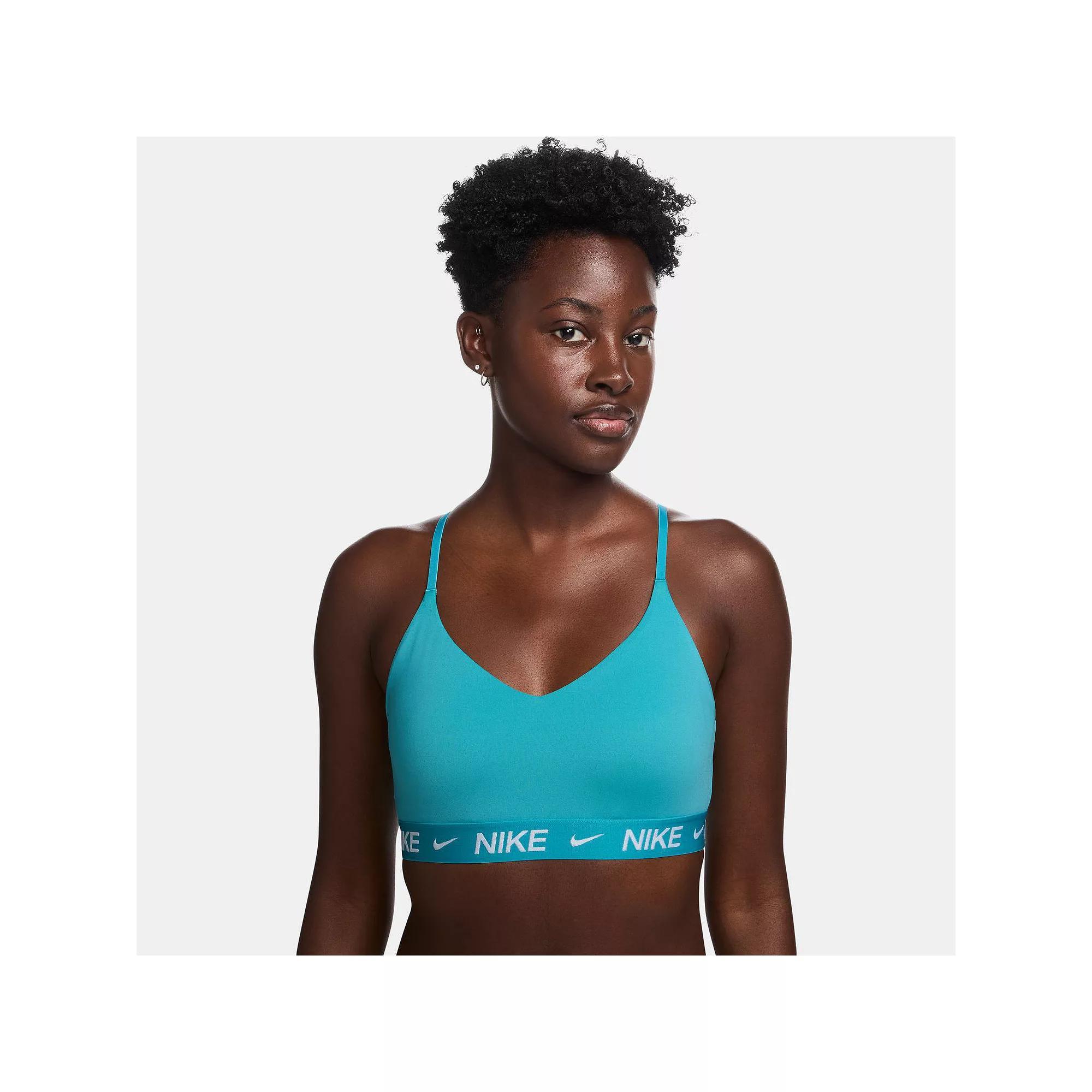 Nike Indy Light Support Padded Sports Bra, Women's, Size: XXL, Armory Blue Product Image