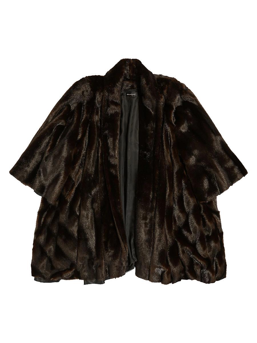 Fake Mink Oversize Coat Product Image