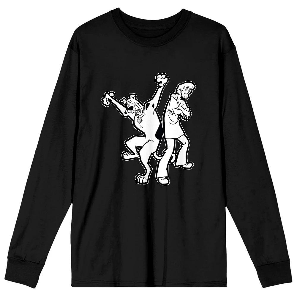 Men's Scooby Doo and Shaggy Long Sleeve Tee, Size: XL, White Product Image