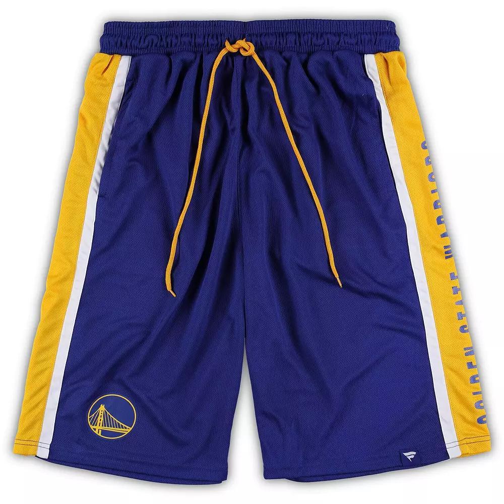 Men's Fanatics Branded Royal Golden State Warriors Big & Tall Referee Iconic Mesh Shorts, Size: 2XLT, Blue Product Image
