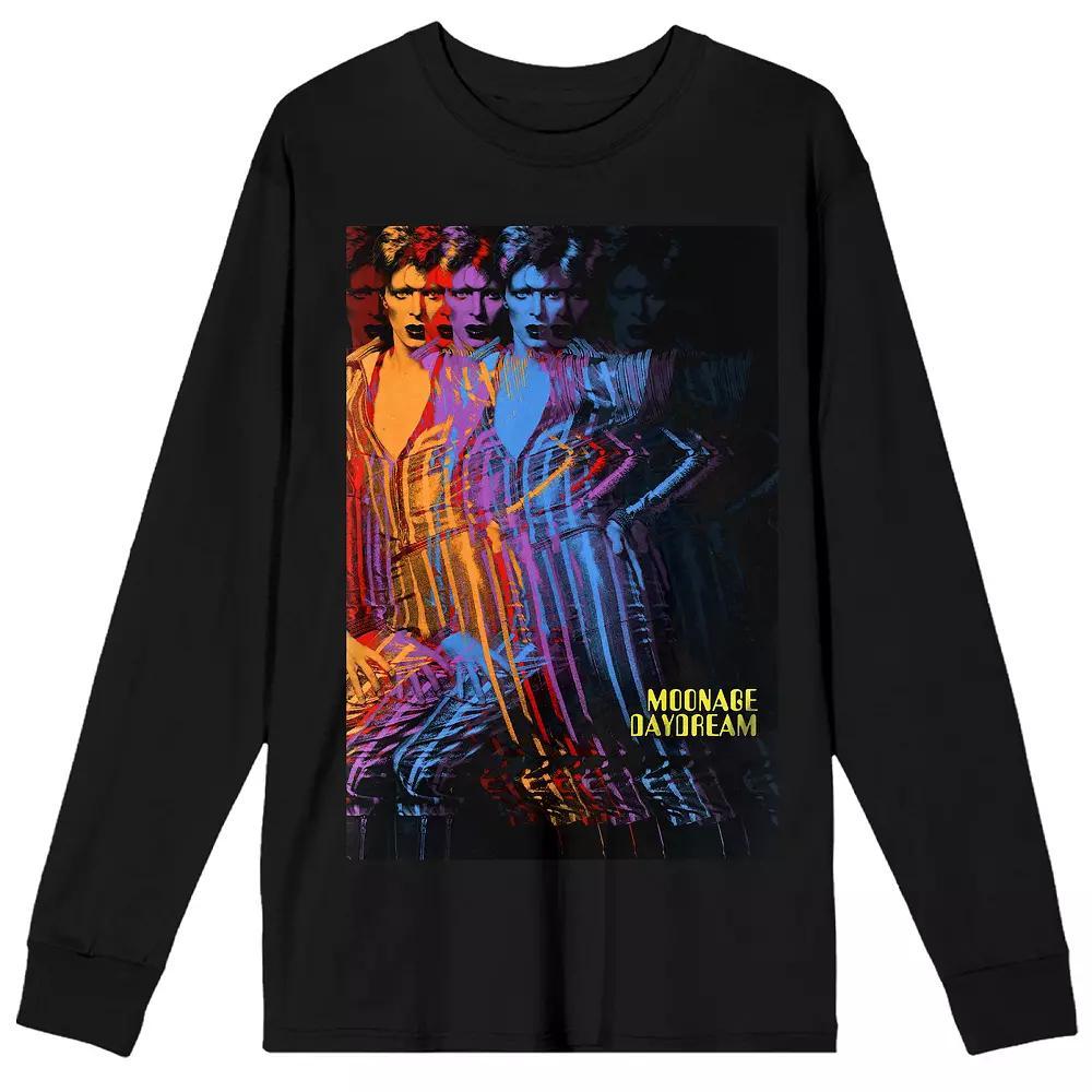 Men's David Bowie Artist Pose Graphic Sweatshirt, Size: Large, Black Product Image