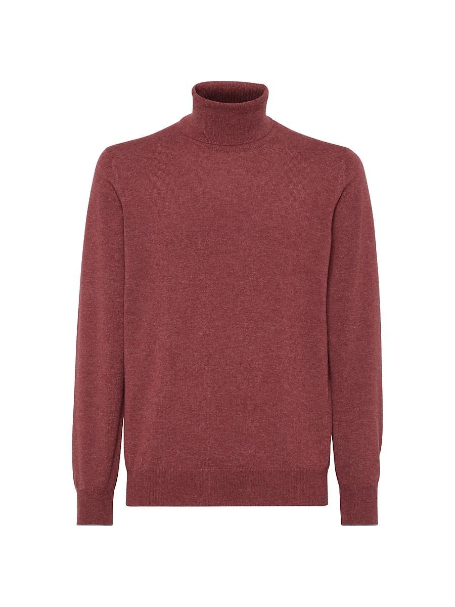 Mens Solid Cashmere Turtleneck Product Image