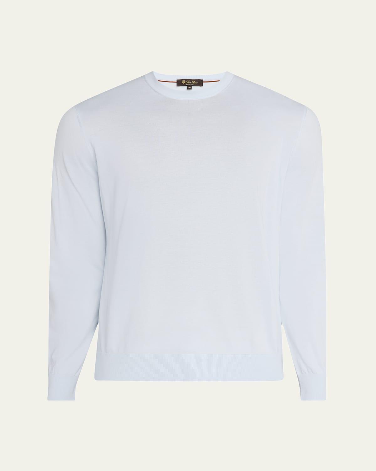 Mens Cotton Crewneck Sweater Product Image
