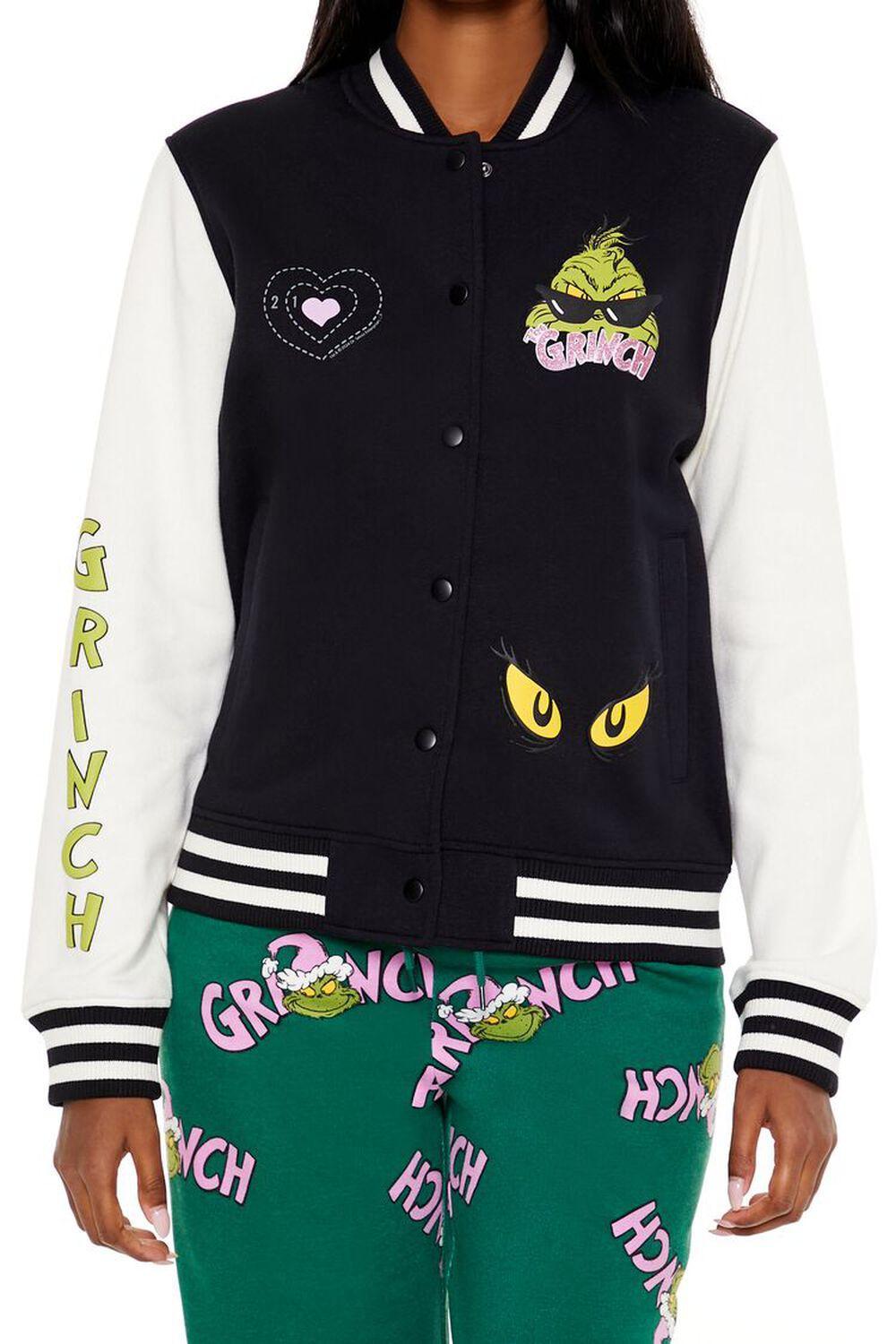 Grinch Varsity Letterman Jacket | Forever 21 Product Image