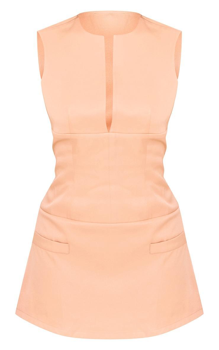 Petite Stone Tailored Fitted Mini Dress Product Image