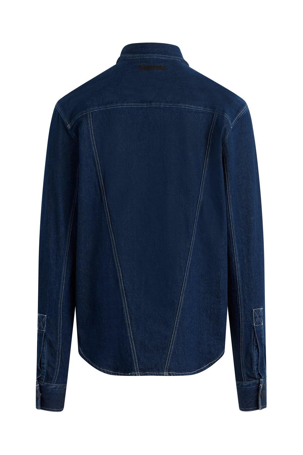 Long Sleeve Denim Shirt Male Product Image
