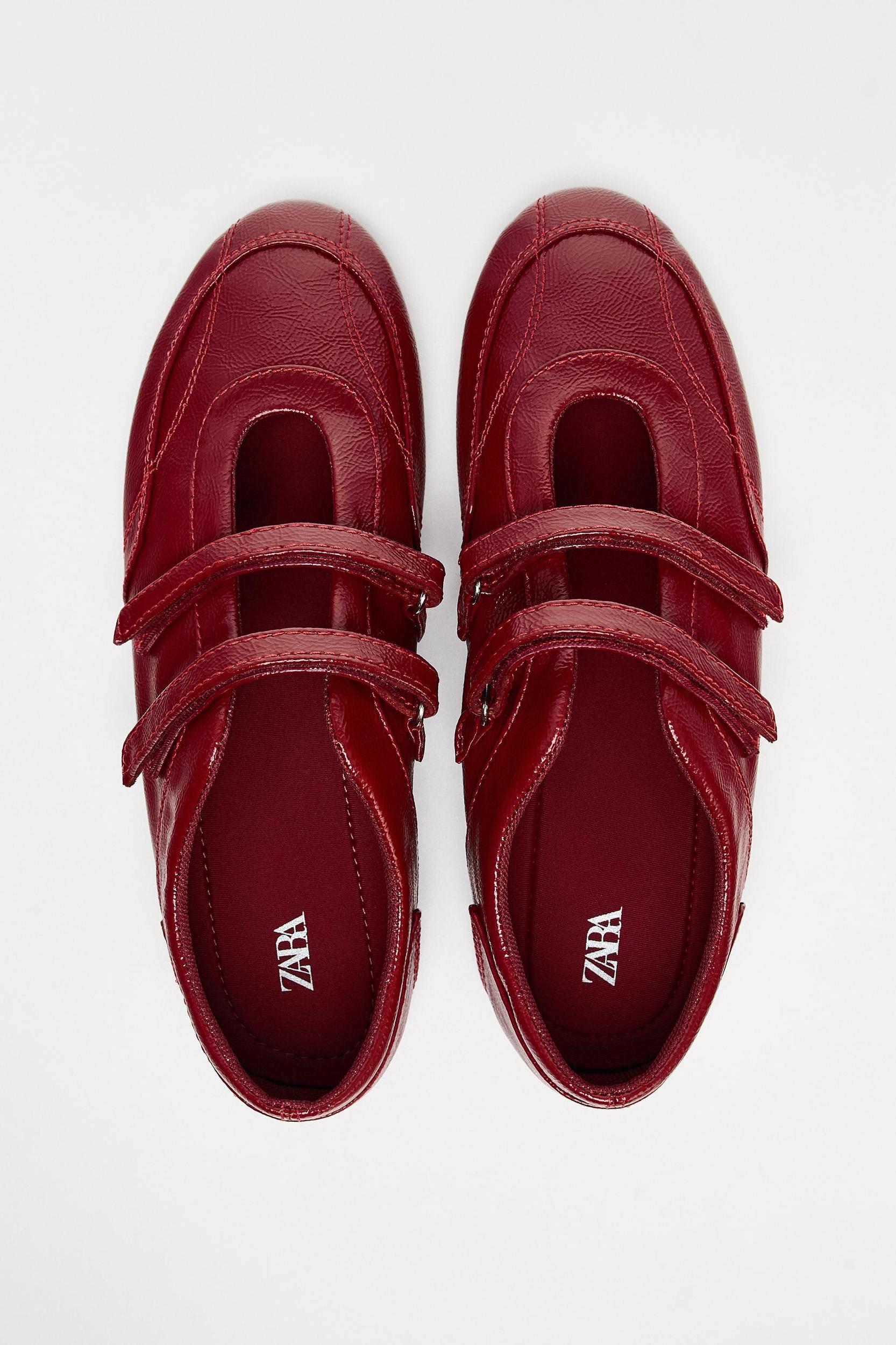 PATENT DOUBLE STRAP BALLET FLATS Product Image