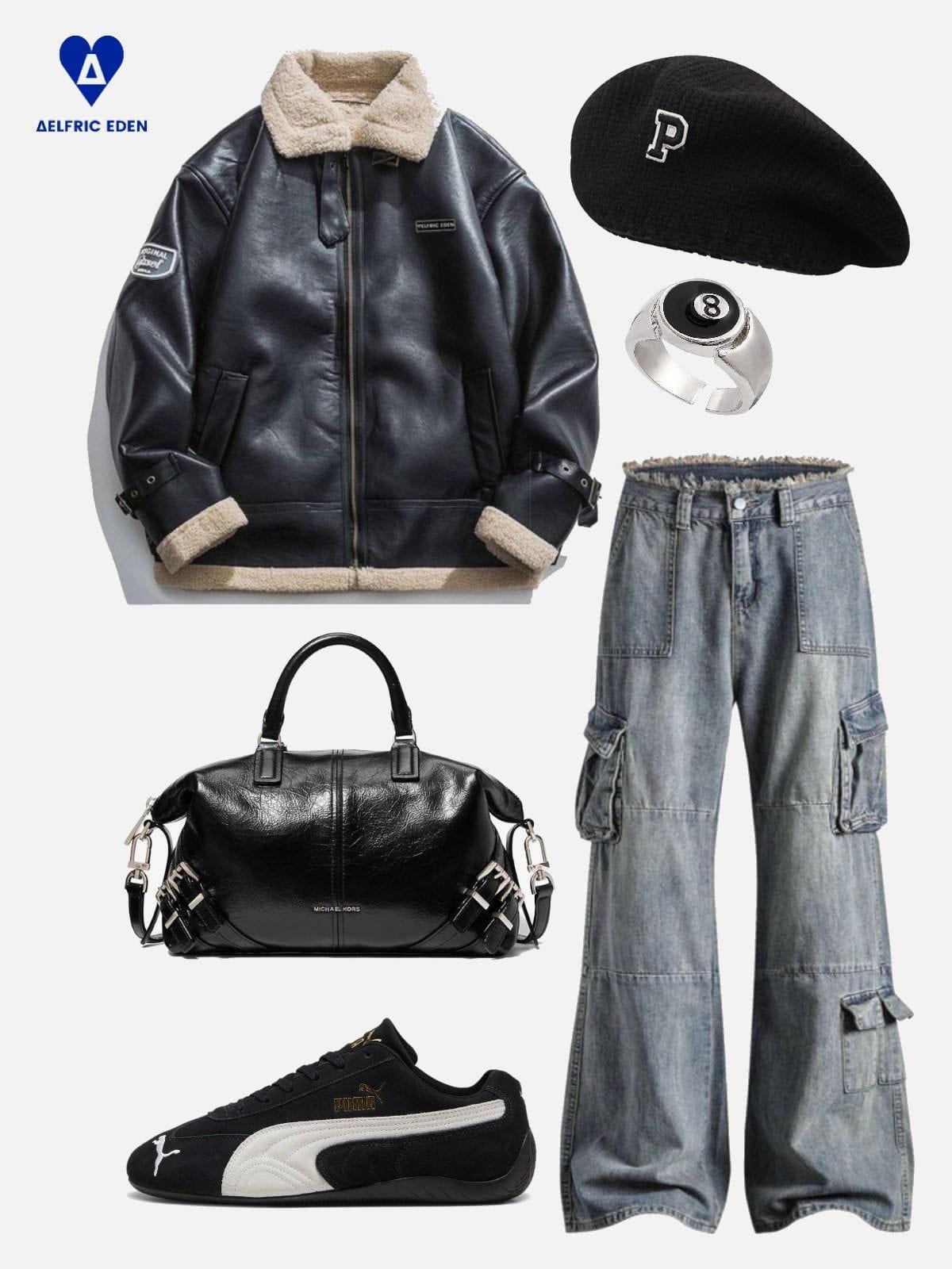 Aelfric Eden Multi Pocket Baggy Jeans Product Image