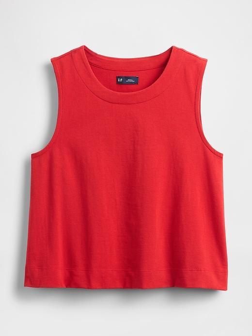 Heavyweight Organic Cotton Cropped Shell Tank Top Product Image