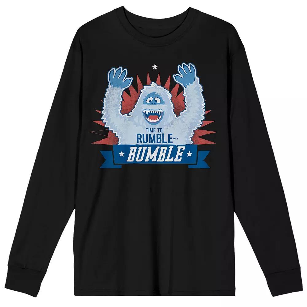 Men's Shrek Cant Today Swamped Long Sleeve Graphic Tee, Size: Large, Black Product Image