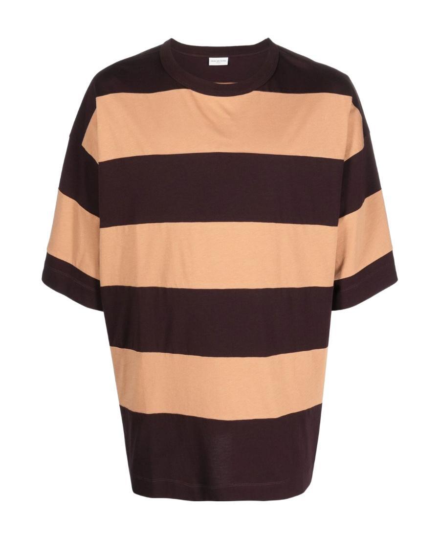 DRIES VAN NOTEN Logo Short-sleeved T-shirt In Black Product Image