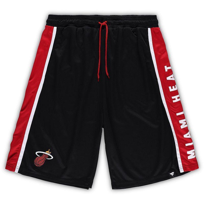 Men's Fanatics Branded Black Miami Heat Big & Tall Referee Iconic Mesh Shorts, Size: 4XB Product Image
