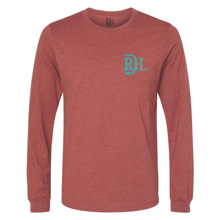 SALE Red Dirt Hat Co® Men's L/S Rust High Noon T-Shirt Product Image