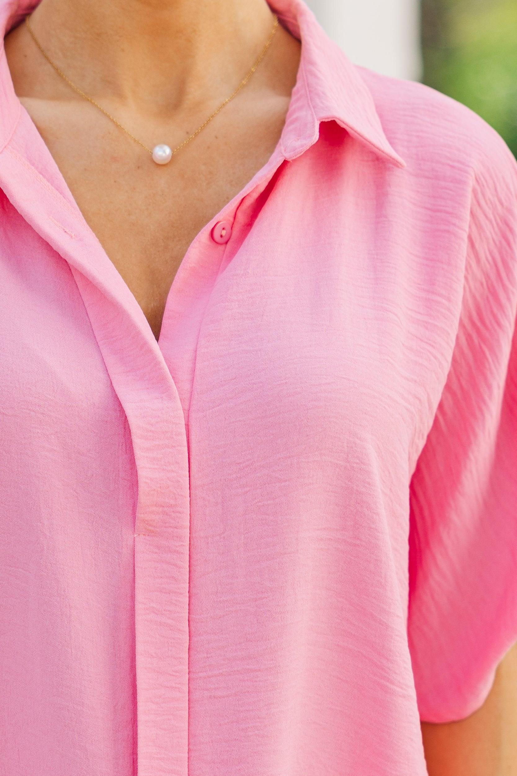 Think It Through Blush Pink Top Female Product Image