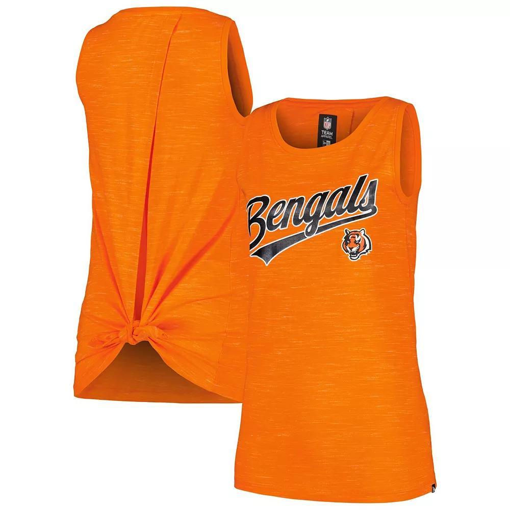 Women's New Era  Orange Cincinnati Bengals  Space Dye Active Tank Top, Size: 2XL Product Image
