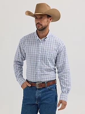 Wrangler® George Strait™ Long Sleeve Button Down One Pocket Shirt | Men's SHIRTS | Wrangler® Product Image