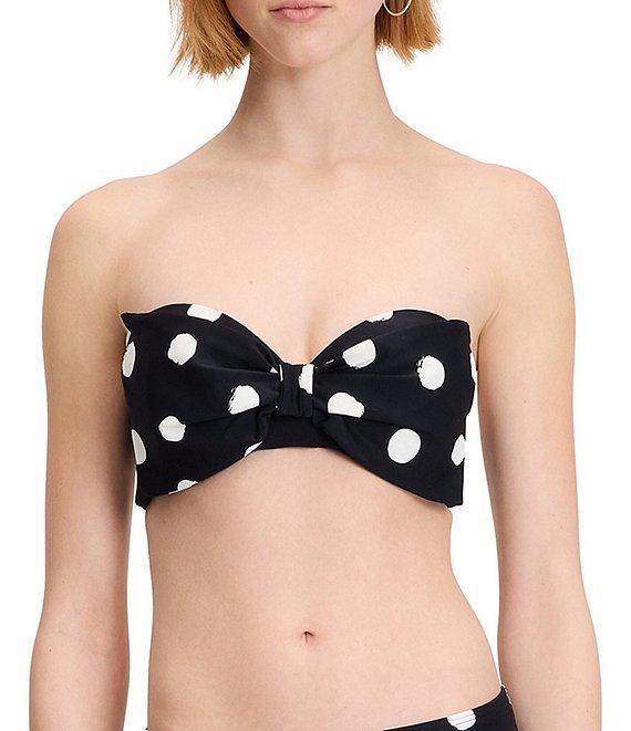 kate spade new york Dotted Print High Cut Leg Hipster Swim Bottom Product Image