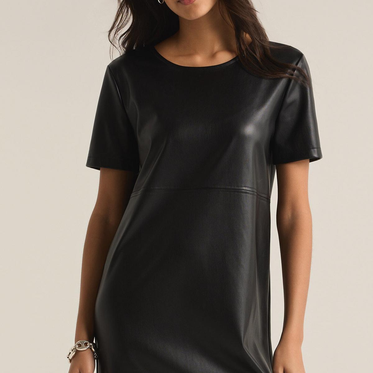 London Faux Leather Dress Product Image