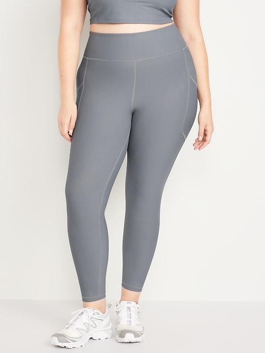 High-Waisted PowerSoft Rib Leggings Product Image