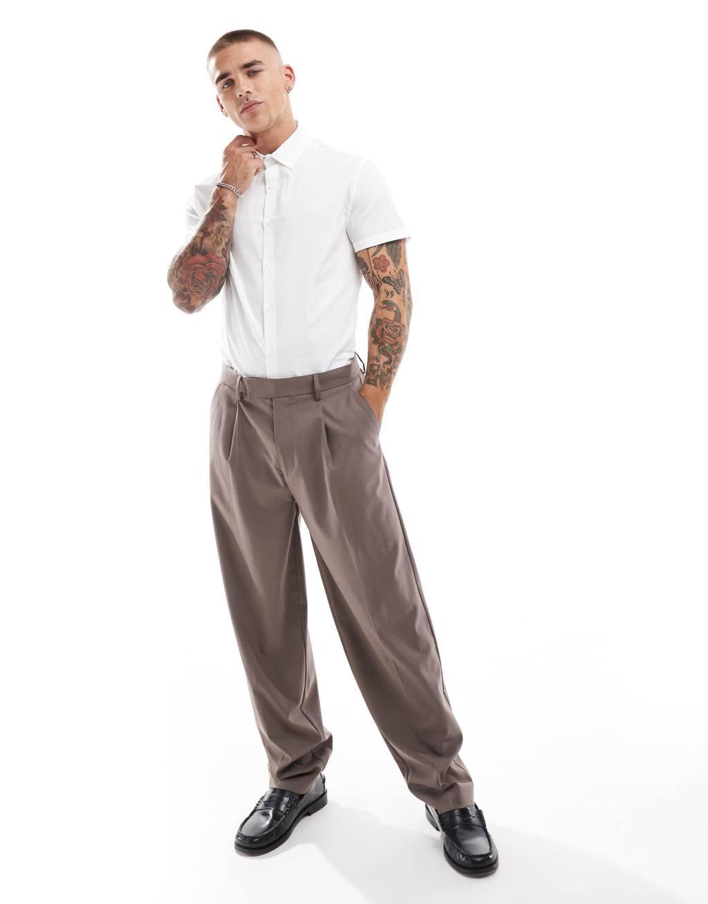ASOS DESIGN stretch slim fit work shirt Product Image