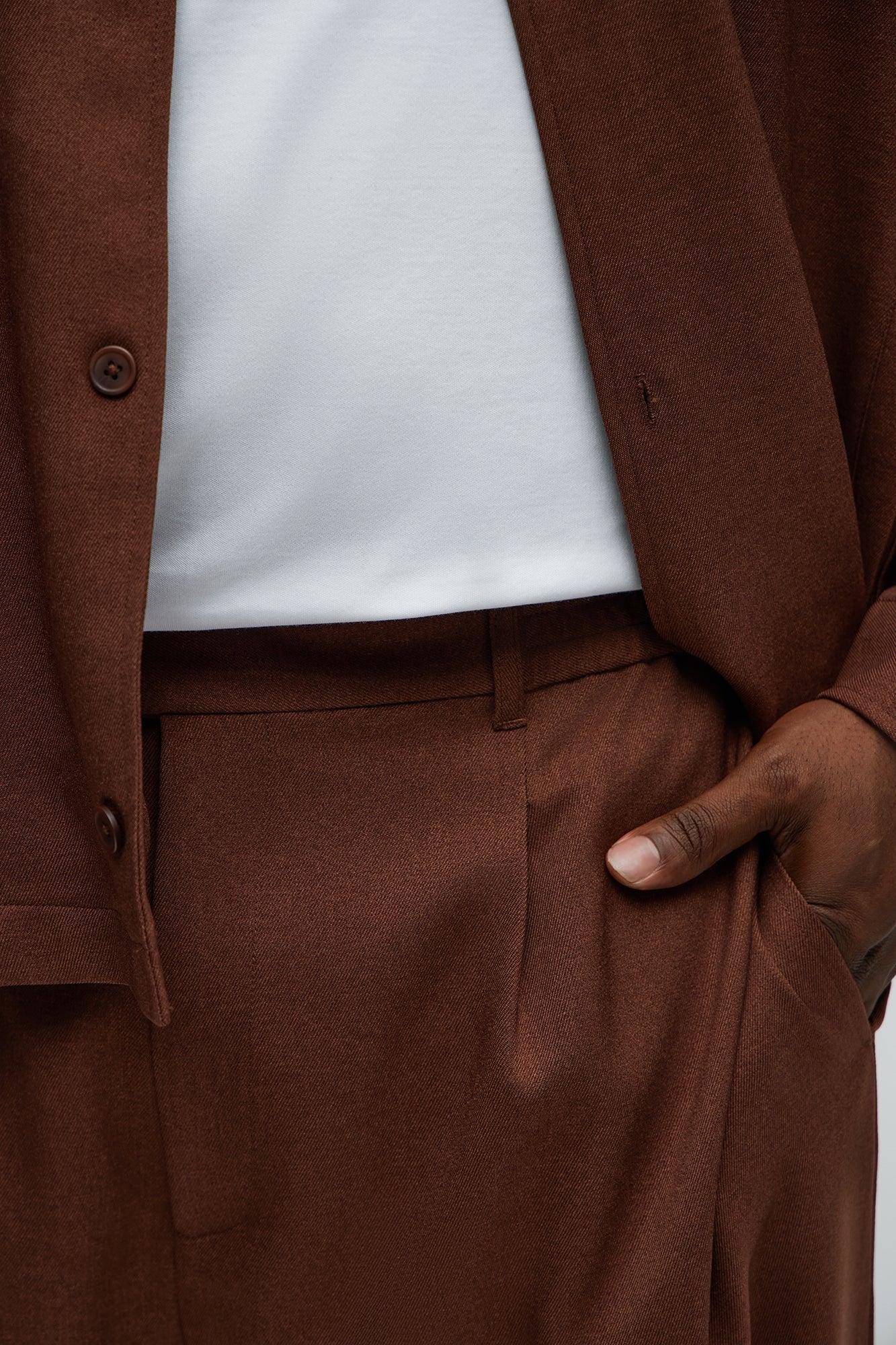 Slim Mara Hybrid Trousers - Brown Product Image