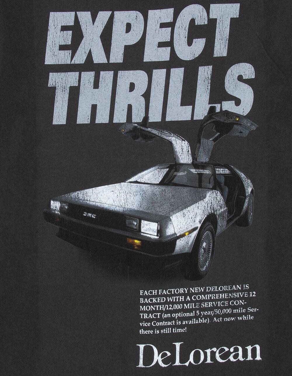 DELOREAN Thrill Mens Tee - WASHED BLACK Product Image