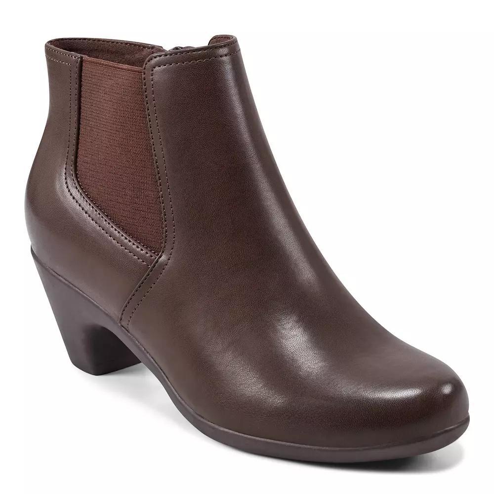 Easy Spirit Caelan Women's Heeled Ankle Boots, Size: 7, Dark Brown Product Image